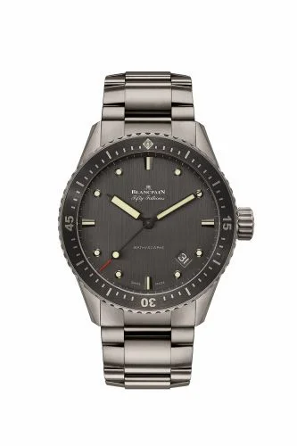 Blancpain Fifty Fathoms Bathyscaphe Titanium / Grey / Bracelet 5000-1210-98S