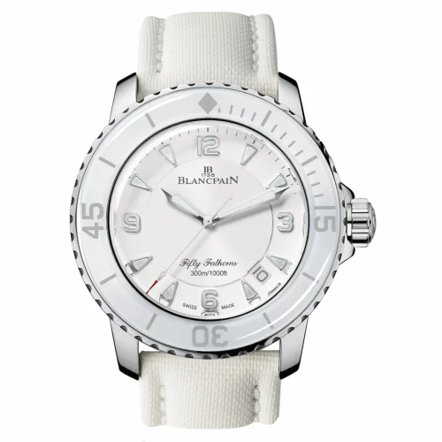 Blancpain Fifty Fathoms Automatique Stainless Steel / White / White Canvas 5015-1127-52A