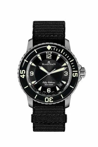 Blancpain Fifty Fathoms Automatique Titanium / Black / NATO 5015-12B30-NABA