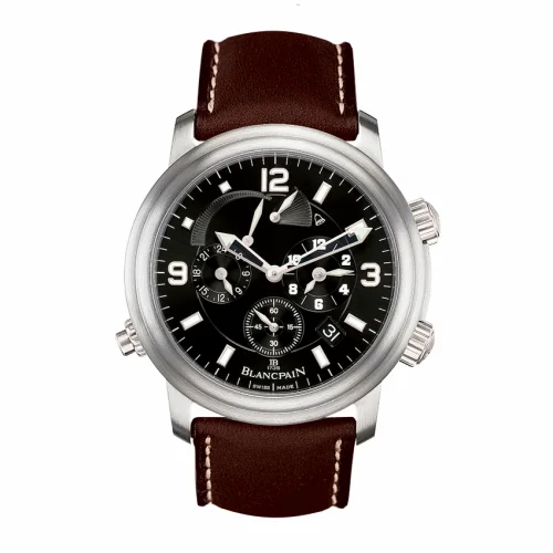 Blancpain Léman Réveil GMT Titanium / Black / Barennia 2041-1230-63B
