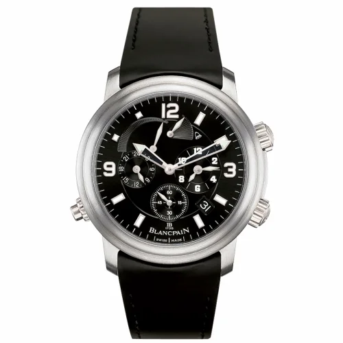 Blancpain Léman Réveil GMT Titanium / Black / Rubber 2041-1230-64B