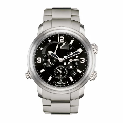Blancpain Léman Réveil GMT Titanium / Black / Bracelet 2041-1230-98B