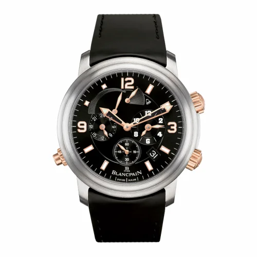 Blancpain Léman Réveil GMT Titanium / Red Gold / Black / Rubber 2041-12A30-64B