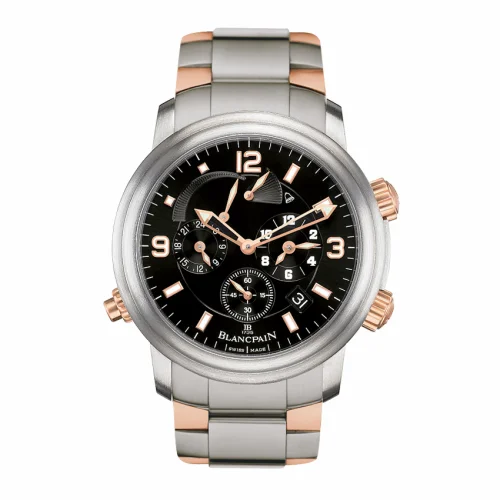 Blancpain Léman Réveil GMT Titanium / Red Gold / Black / Bracelet 2041-12A30-98A.B