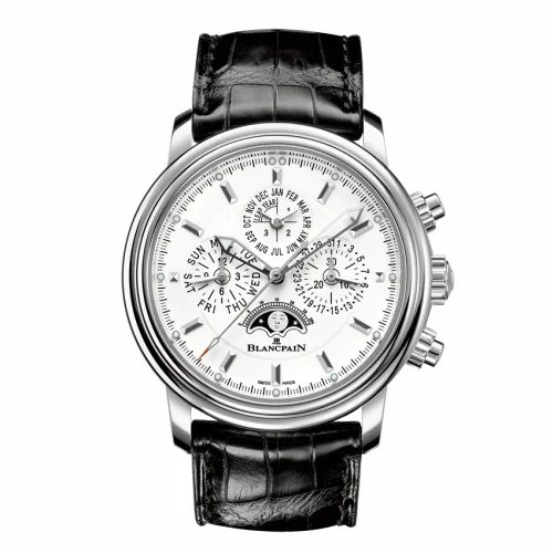 Blancpain Léman Chronographe Flyback Quantième Perpétuel Stainless Steel / White / Alligator 2685F-1127-53B