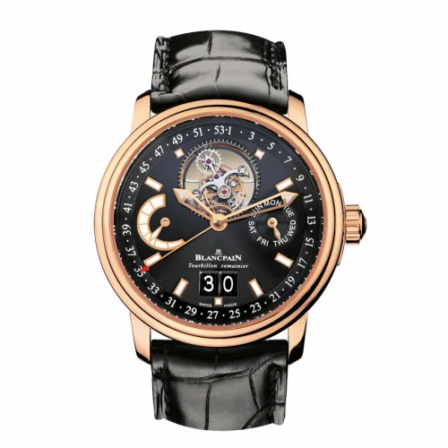 Blancpain Léman Tourbillon Semainier Grande Date Red Gold / Black / Alligator 2925-3630-53B