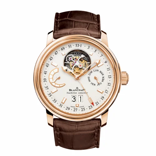 Blancpain Léman Tourbillon Semainier Grande Date Red Gold / Opaline / Alligator 2925-3642-53B