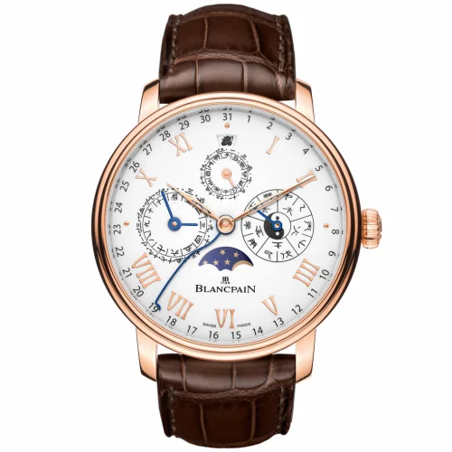 Blancpain Villeret Calendrier Chinois Traditionnel Red Gold / White 00888-3631-55B