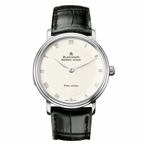 Blancpain Villeret Tourbillon Minute Repeater Automata White Gold / Opaline 6033-1542-55