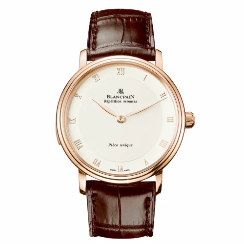Blancpain Villeret Tourbillon Minute Repeater Automata Red Gold / Opaline 6033-3642-55