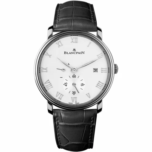 Blancpain Villeret Ultraplate Power Reserve Date Stainless Steel / White 6606-1127-55B