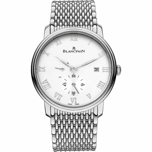 Blancpain Villeret Ultraplate Power Reserve Date Stainless Steel / White / Bracelet 6606-1127-MMB