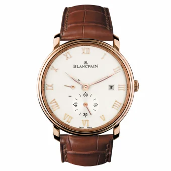 Blancpain Villeret Ultraplate Power Reserve Date Red Gold / Opaline 6606-3642-55B
