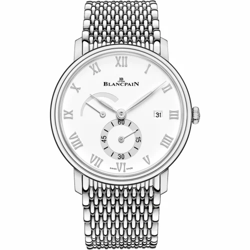 Blancpain Villeret Ultraplate Power Reserve Date Stainless Steel / White / Bracelet 6606A-1127-MMB