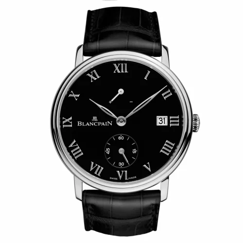 Blancpain Villeret 8 Jours Manuelle Platinum / Black Enamel 6614-3437-55B