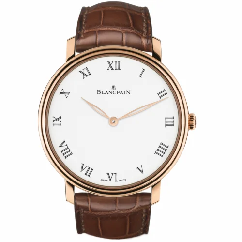 Blancpain Villeret Manuelle Piece Unique Grande Décoration / White Enamel 6615-3631-55B
