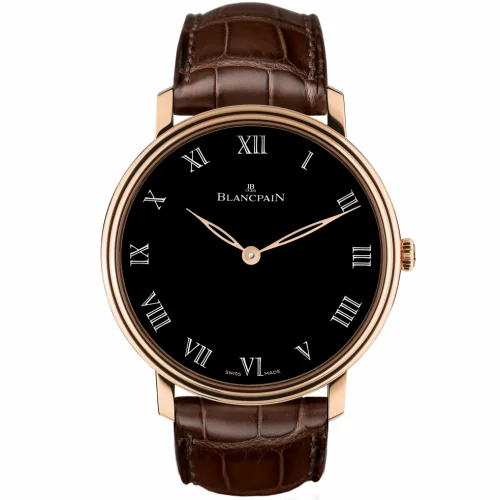 Blancpain Villeret Manuelle Piece Unique Grande Décoration / Black Enamel 6615-3637-55B