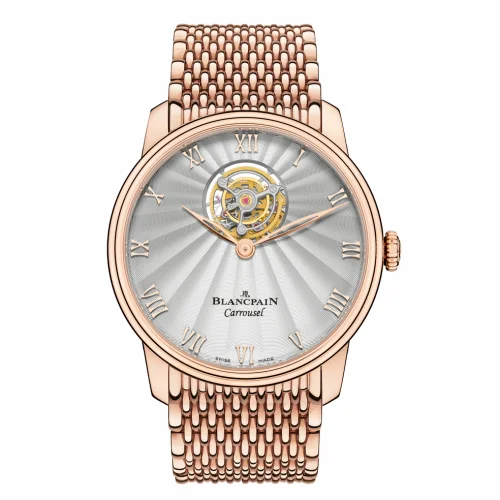 Blancpain Villeret Carrousel Volant Une Minute Red Gold / Bracelet 66228-3642-MMB