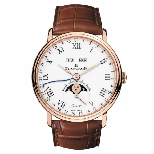 Blancpain Villeret Quantieme Complet 8 Jours Red Gold / Enamel 6639-3631-55B