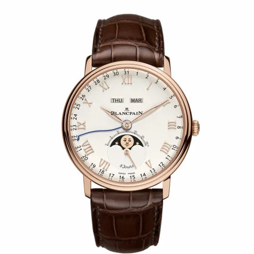 Blancpain Villeret Quantieme Complet 8 Jours Red Gold / White 6639-3642-55B