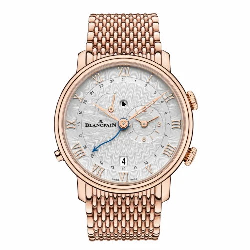 Blancpain Villeret Réveil GMT Red Gold / Opalin / Bracelet 6640-3642-MMB