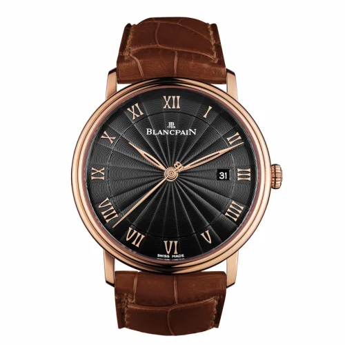 Blancpain Villeret Ultraplate Automatique 40mm Red Gold / Black 6651-3630-55B