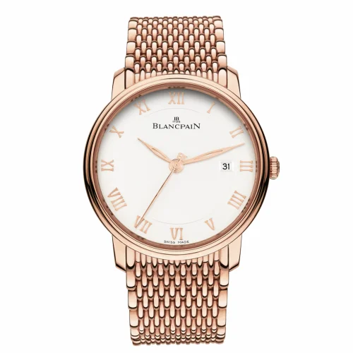 Blancpain Villeret Ultraplate Automatique 40mm Red Gold / Opalin / Bracelet 6651-3642-MMB