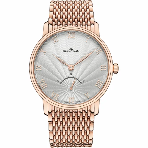 Blancpain Villeret Ultraplate Seconde Rétrograde Red Gold / Opalin Flinqué / Bracelet 6653-3642-MMB