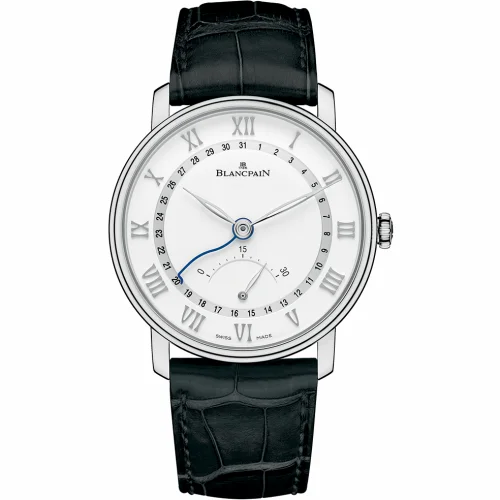 Blancpain Villeret Ultraplate Quantième Seconde Rétrograde Stainless Steel / White 6653Q-1127-55B
