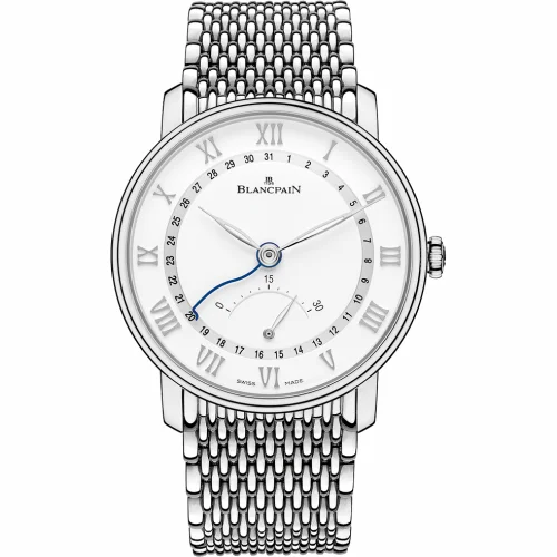 Blancpain Villeret Ultraplate Quantième Seconde Rétrograde Stainless Steel / White / Bracelet 6653Q-1127-MMB
