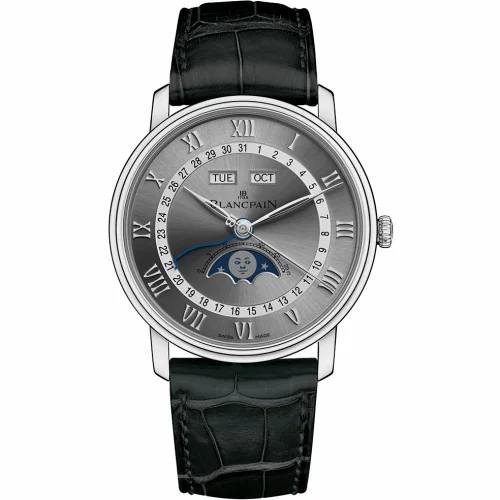 Blancpain Villeret Quantième Complet 40mm Stainless Steel / Grey 6654-1113-55B