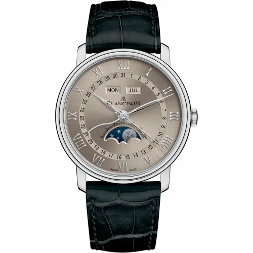 Blancpain Villeret Quantième Complet 40mm White Gold / Grey 6654-1504-55