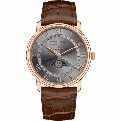 Blancpain Villeret Quantième Complet 40mm Red Gold / Grey 6654-3613-55B