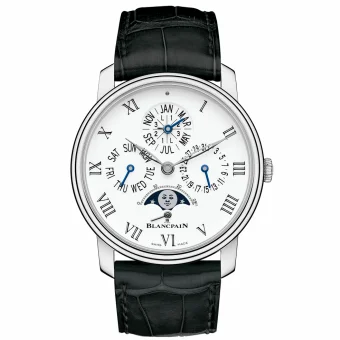 Blancpain Villeret Quantieme Perpetuel 8 Jours White Gold / Enamel 6659-3431-55B