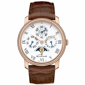 Blancpain Villeret Quantieme Perpetuel 8 Jours Red Gold / Enamel 6659-3631-55B