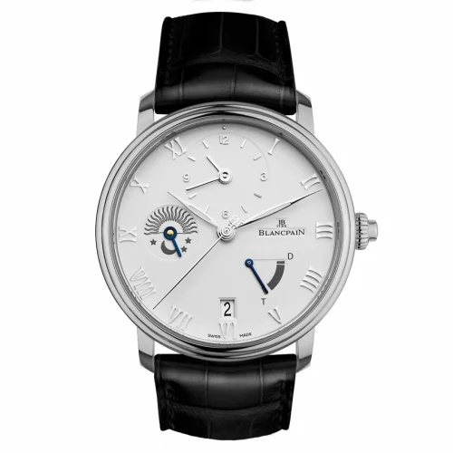 Blancpain Villeret Demi-Fuseau Horaire Stainless Steel / White 6660-1127-55B
