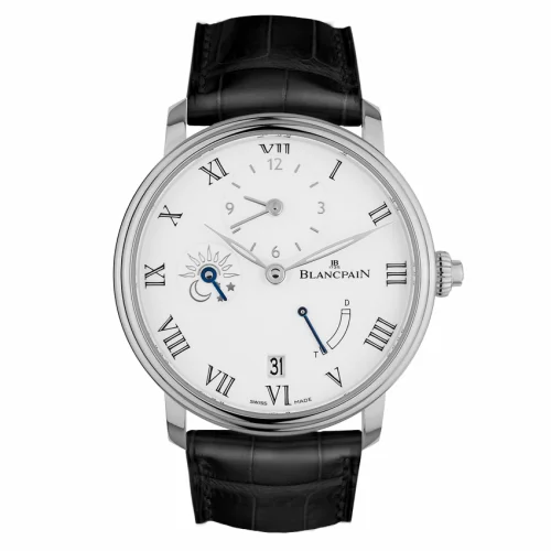 Blancpain Villeret Demi-Fuseau Horaire 8 Jours White Gold / Enamel 6661-1531-55B