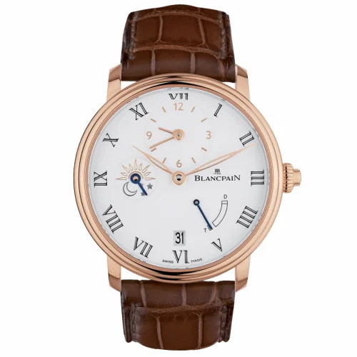 Blancpain Villeret Demi-Fuseau Horaire 8 Jours Red Gold / Enamel 6661-3631-55B