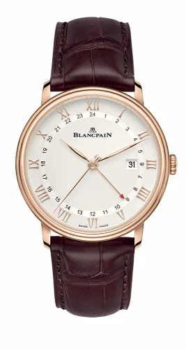 Blancpain Villeret GMT Date Red Gold / Silver 6662-3642-55