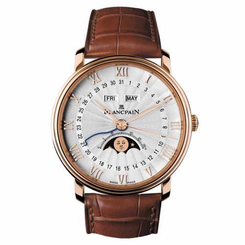 Blancpain Villeret Quantième Complet Demi-Savonette Red Gold / Opalin 6664-3642-55B
