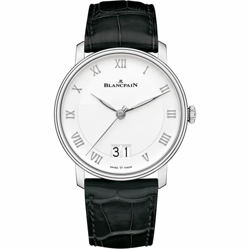 Blancpain Villeret Grande Date Stainless Steel / White 6669-1127-55B