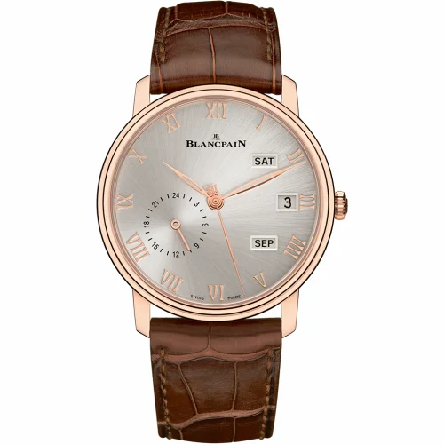 Blancpain Villeret Quantième Annuel GMT Red Gold / Grey 6670-3642-55