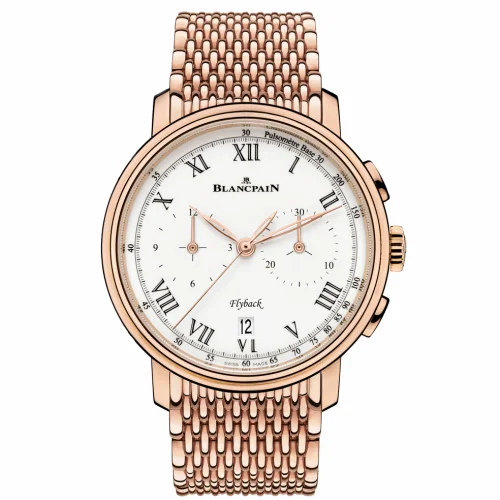 Blancpain Villeret Chronographe Flyback Pulsomètre Red Gold / Enamel 6680F-3631-MMB