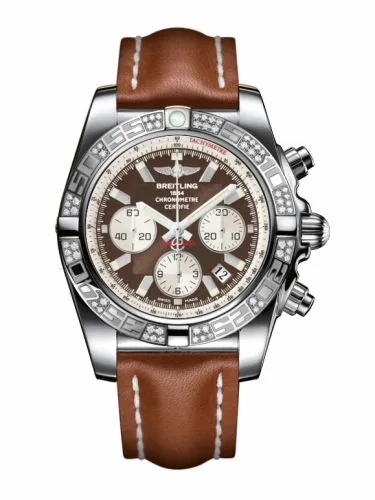 Breitling Chronomat 44 Stainless Steel / Diamond / Metallica Brown / Calf AB0110AA.Q575.433X
