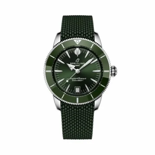 Breitling Superocean Heritage B31 Automatic 40 Stainless Steel / Green / Rubber AB3110361L1S1