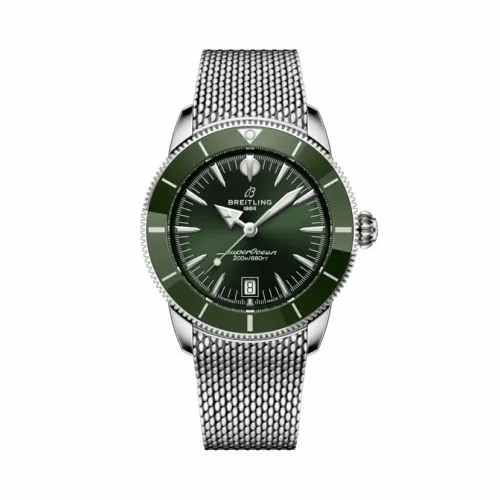 Breitling Superocean Heritage B31 Automatic 42 Stainless Steel / Green / Milanese AB3111361L1A1