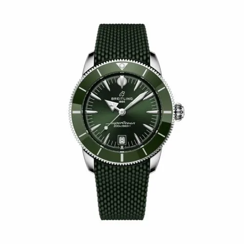 Breitling Superocean Heritage B31 Automatic 42 Stainless Steel / Green / Rubber AB3111361L1S1