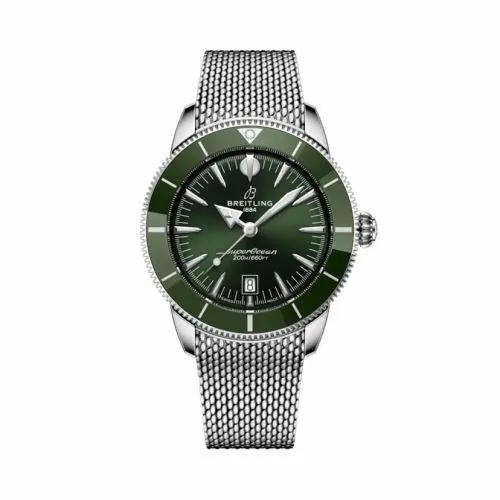 Breitling Superocean Heritage B31 Automatic 44 Stainless Steel / Green / Milanese AB3112361L1A1