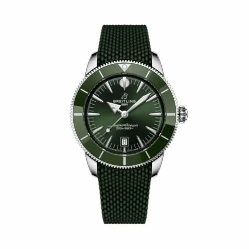 Breitling Superocean Heritage B31 Automatic 44 Stainless Steel / Green / Rubber AB3112361L1S1
