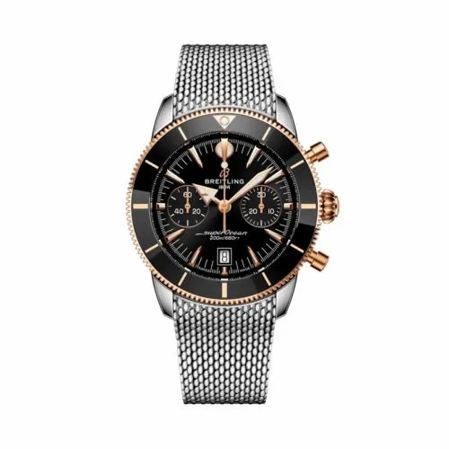 Breitling Superocean Heritage B01 Chronograph 42 Stainless Steel - Red Gold / Black / Bracelet UB0156H11B1A1